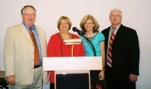 Left to right: Dana Booth, Betty Booth, Sylvia Martin, Jim Martin